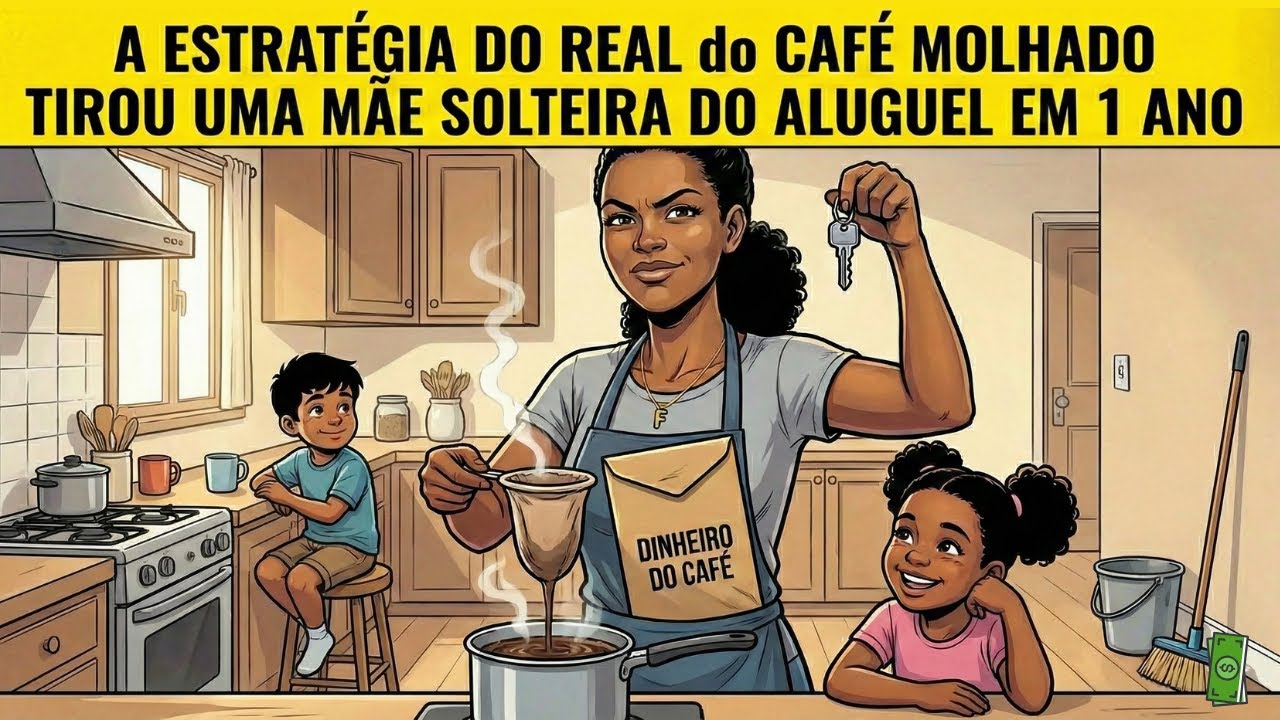 Como uma DIÁRISTA MÃE SOLTEIRA usou a Estratégia do REAL do CAFÉ MOLHADO e SAIU DO ALUGUEL em 1 ANO