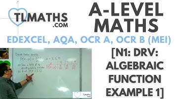 A-Level Maths: N1-08 [DRV: Alegbraic Function Example 1]