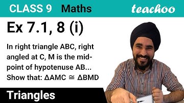 Ex 7.1, 8 (i) - In right triangle ABC, right angled at C, M is - Teachoo