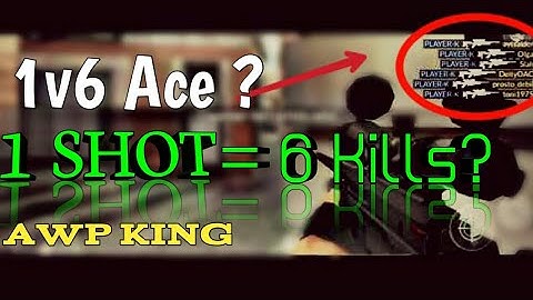 Critical Ops 6 Kills in 1 Shot Insane AWP World Record