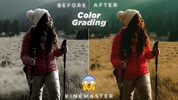 Cinematic Color Grading in Kinemaster Mobile Orange and Teal color grading