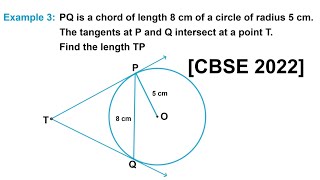 Class 10 Maths PYQ | Circles Example 3 NCERT Chapter 10
