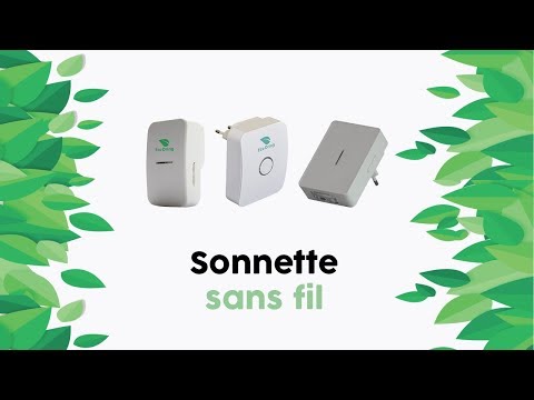 EcoDring Sonnette sans Fil sans Pile ECO ✮ Garantie Française 3 Ans ✮  portée jusqu'à 80 mètres, résistant à l'eau IPX7 + 36 mélodies : :  Bricolage