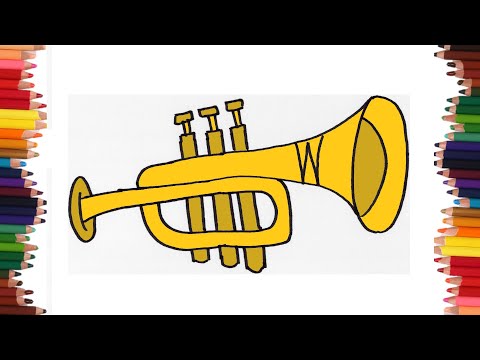 How to draw a TRUMPET
