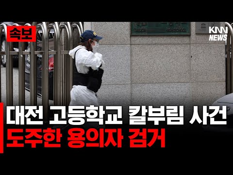 [속보] 대전 고등학교 칼부림 사건 도주한 용의자 검거