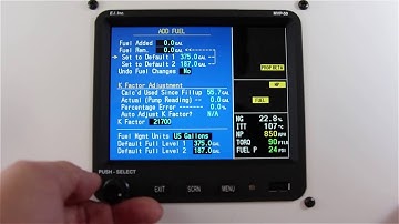 MVP 50P  How To Add Fuel To Fuel Totalizer