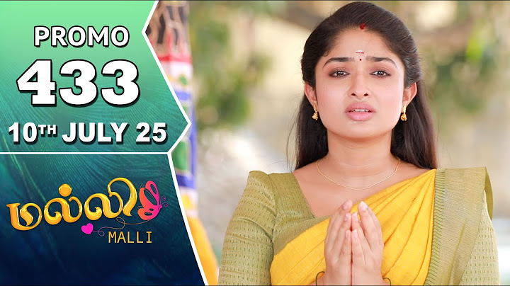 Malli Serial | Episode 433 Promo | 10th July 25 | Nikitha | Vijay | Saregama TV Shows Tamil