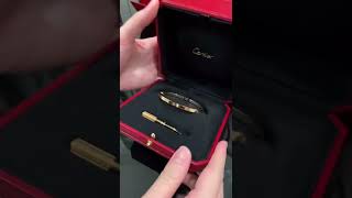 Unbox : Cartier Love Bracelet, Small model, Rose gold