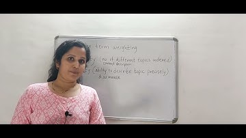 concept of indexing and index term weighting in IR