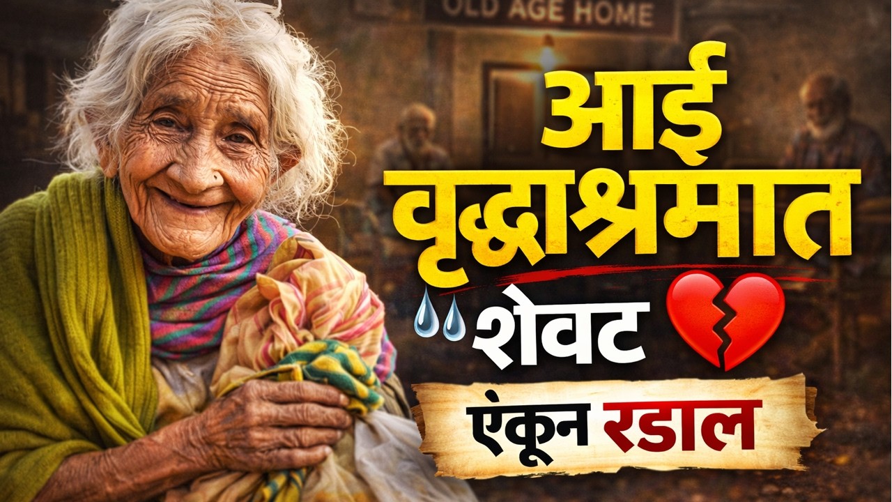 आई वृद्ध आश्रमात … शेवट पाहून डोळ्यात पाणी येईल 💔Motivational Video 