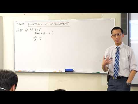 Functions of Displacement (3 of 3: Straight line motion example)