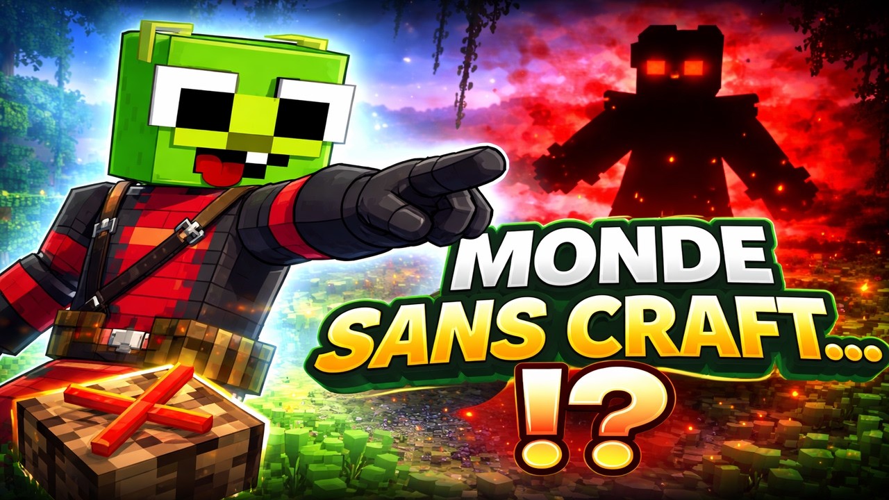 JE SUIS BLOQUÉ dans un MONDE SANS CRAFT… (c’est terrifiant 😱)