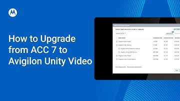 How to Upgrade from ACC7 to Avigilon Unity Video