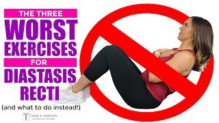 Exercises to AVOID with Diastasis Recti - Postpartum Ab Exercises - Rectus Diastasis Friendly