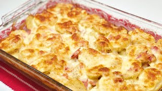 PAPAS GRATINADAS CON JAMÓN DELICIOSAS Y NUTRITIVAS. - YouTube