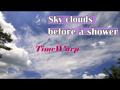 Cloud Time Warp Timelapse,  Sky and clouds before rain 소나기 내리기전의 하늘모습 타임랩스