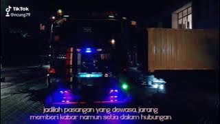 story wa truck container  lampu variasian keren