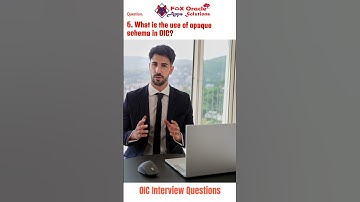 6.What is the use of Opaque Schema in OIC #foxoracleappssolutions #foxoracle #oic #oracle