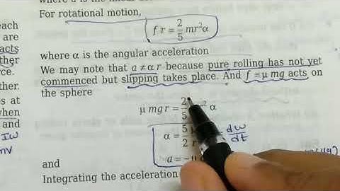 Classical Mechanics Problem 22 | Rotating sphere - Rough surface - Pure rolling | NNN