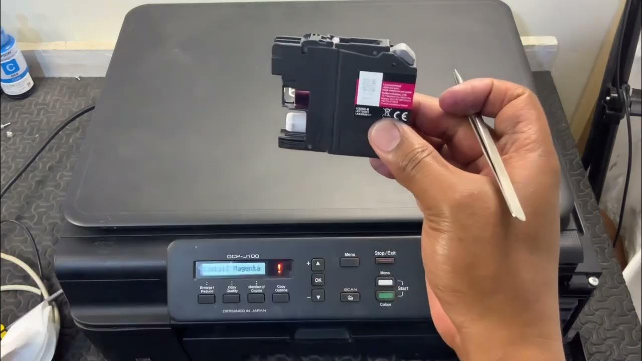 How To Refill Ink In Brother Printer How to refill cartridge of Brother printer - YouTube