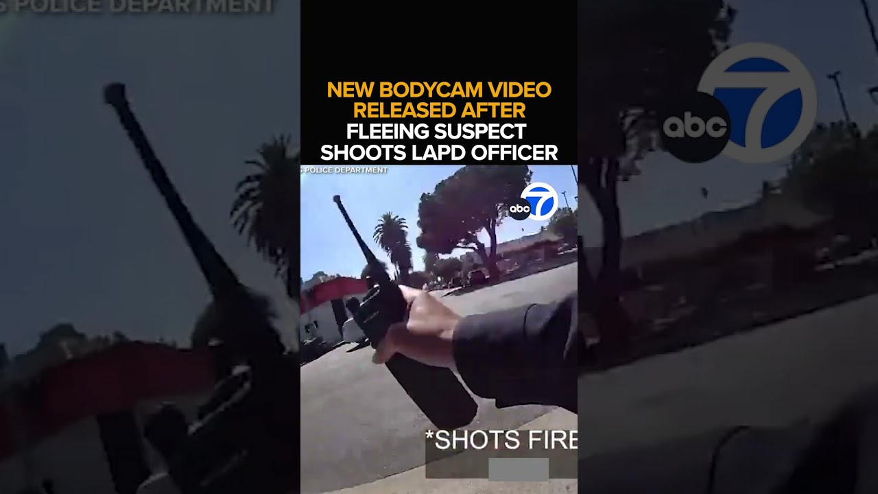 New Bodycam Video Released After Fleeing Suspect Shoots LAPD Officer