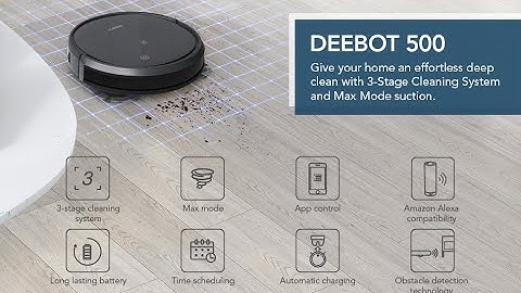 Ecovacs DEEBOT 500 Robot Vacuum Cleaner with Max Power Suction