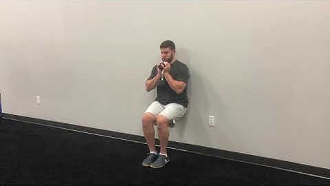 Matthew Ibrahim | DB Goblet 1-Leg Wall Sit w/ Knee Extension Iso