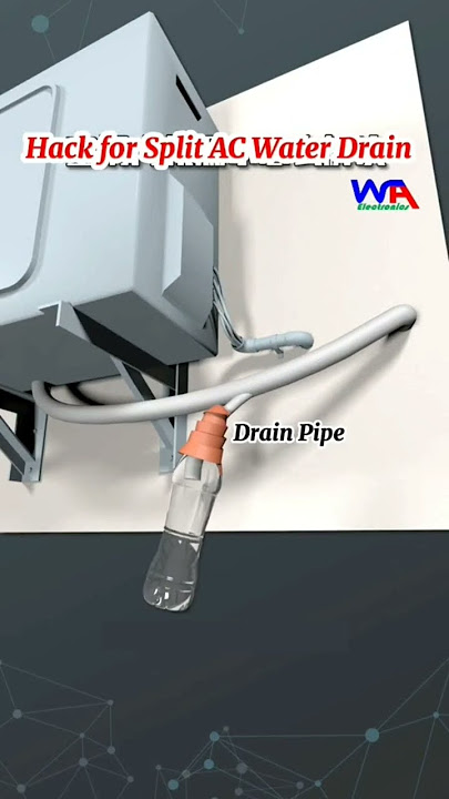 drain pipe cleaner easy 2 minutes me #ac #service #split #airconditioner #hvac #cooling