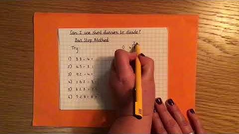 Dividing (bus stop method)  Year 4