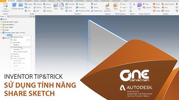 OneCADVN | Inventor Professional Tip& Trick | Share Sketch