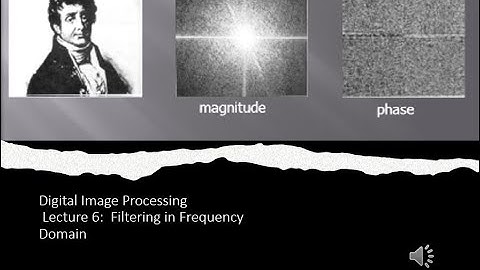 Image Filtering in frequency domain