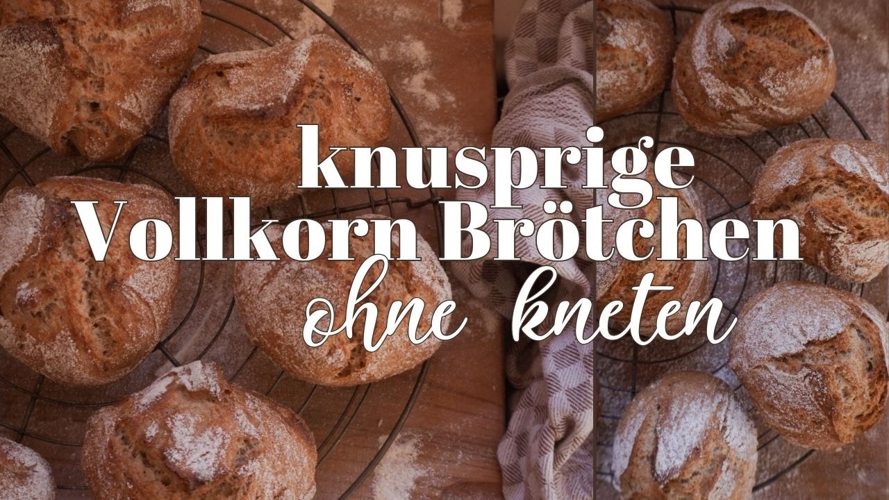 die BESTEN Brötchen ohne Kneten - 2 leckere und variable Rezepte gemahlen mit Komo Fidibus Classic