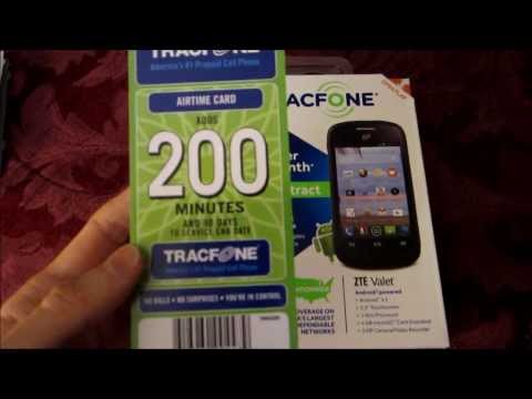 ZTE Valet Android Tracfone Unboxing