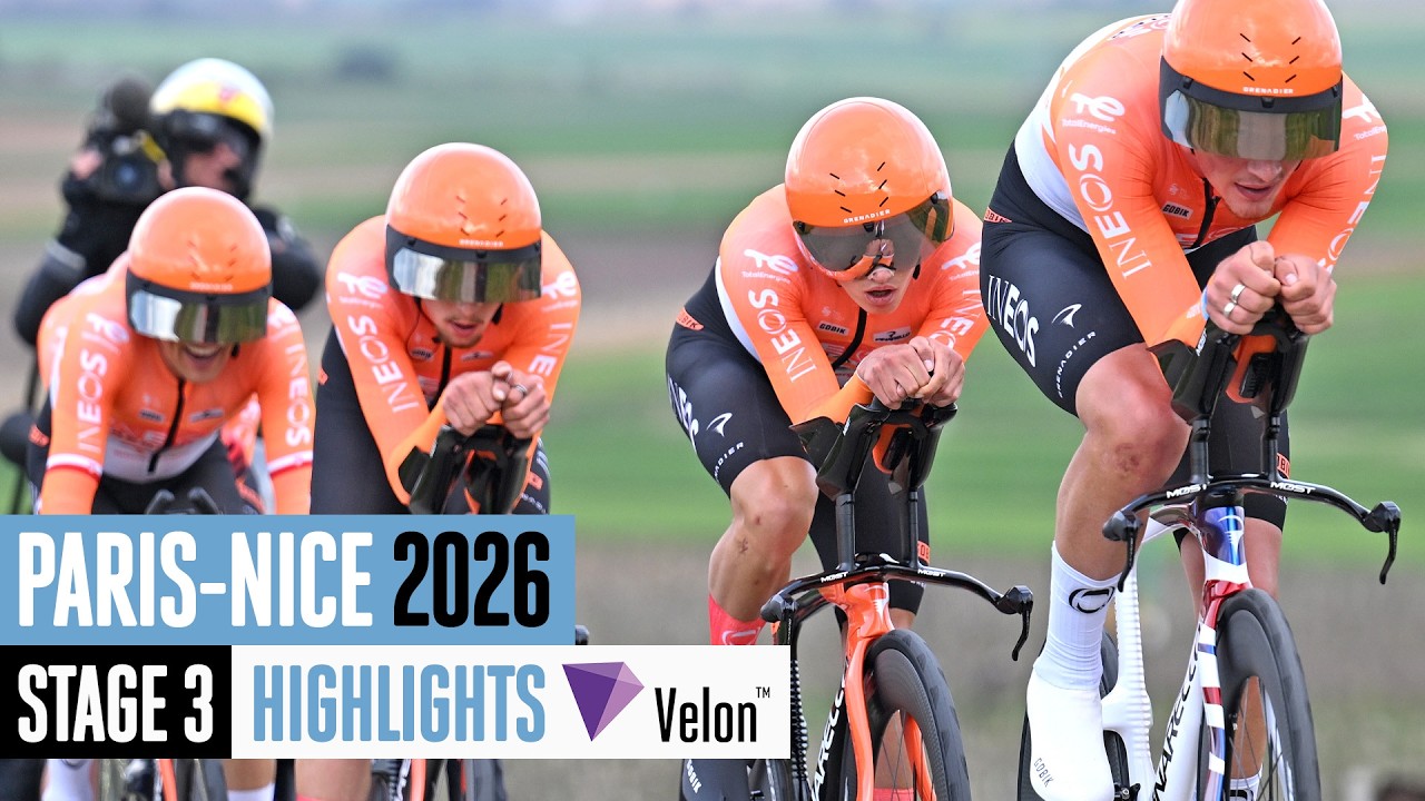 Очень напряженная командная гонка на время 😲 Основные моменты 3-го этапа Париж-Ницца