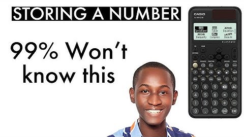 How To Store A Number In Casio fx-991 Cw Faster In 2024 (New Method!)