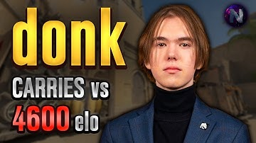 DONK Carries vs 4600 elo PRO on FACEIT! donk POV with COMMs (Mirage)