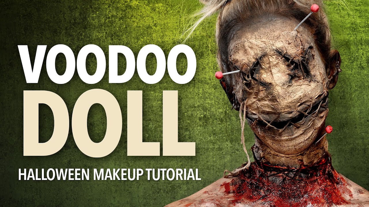 Voodoo Doll Halloween Makeup Tutorial YouTube