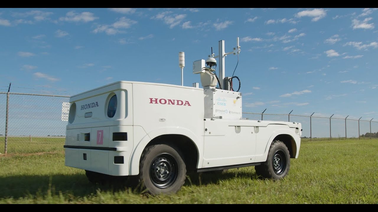 Honda Prototype Autonomous Work Vehicle Demonstrates New Value for Airfield  Operations