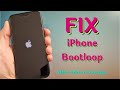 How To Fix iPhone Bootloop - Stuck At Apple Logo After Water Damage!