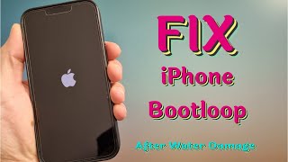 How To Fix iPhone Bootloop  Stuck At Apple Logo After Water Damage!