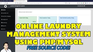 Online Laundry Management System using PHP/MySQL | Free Source Code Download screenshot 2