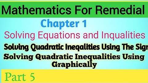 Remedial Mathematics Chapter 1 Part 5/ሪሚዲያል ሂሳብ  ክፍል 5/