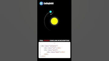 HTML CSS | Solar System