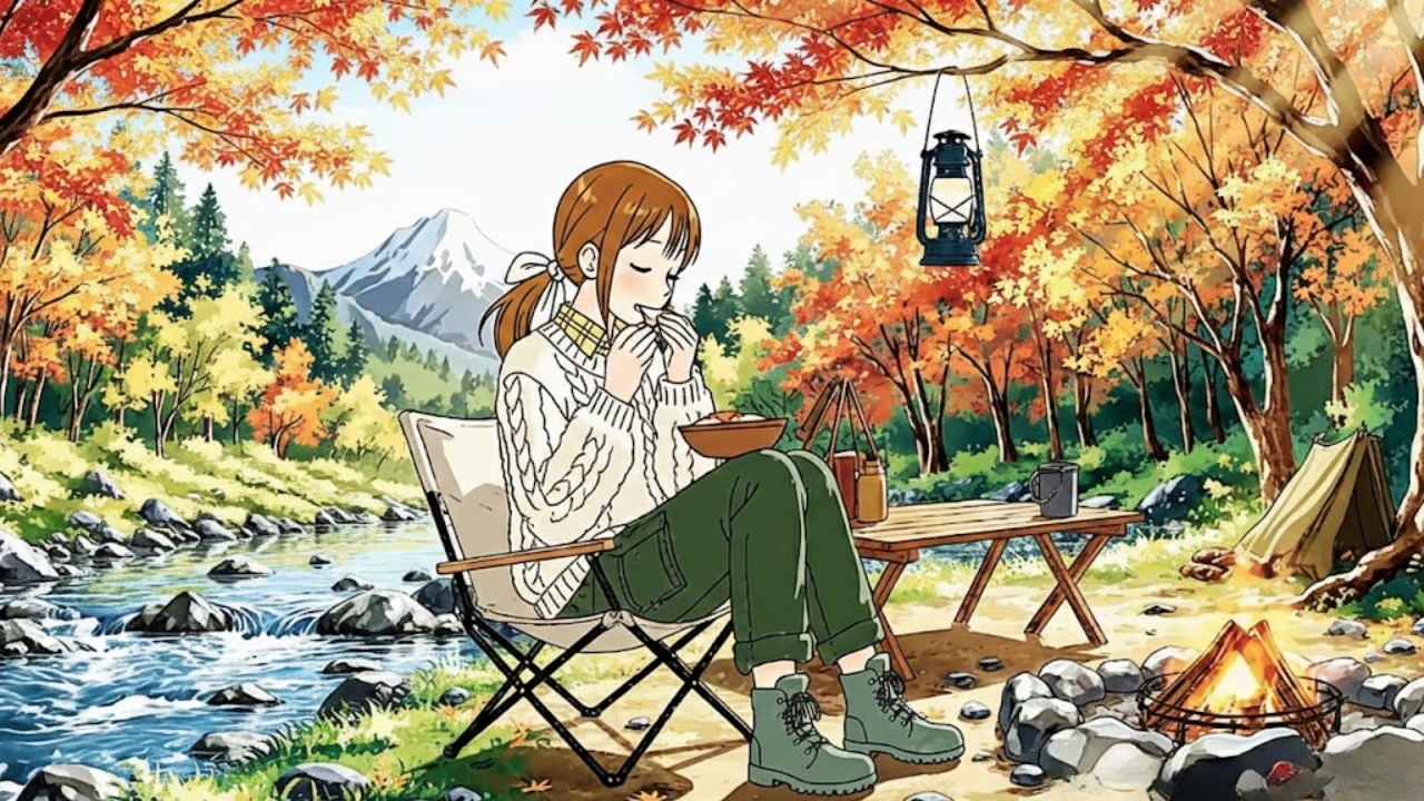 A Quiet Family Camping Trip in Our Mobile Home Soothing Raindrops 🌧️ 心地よい雨だれ