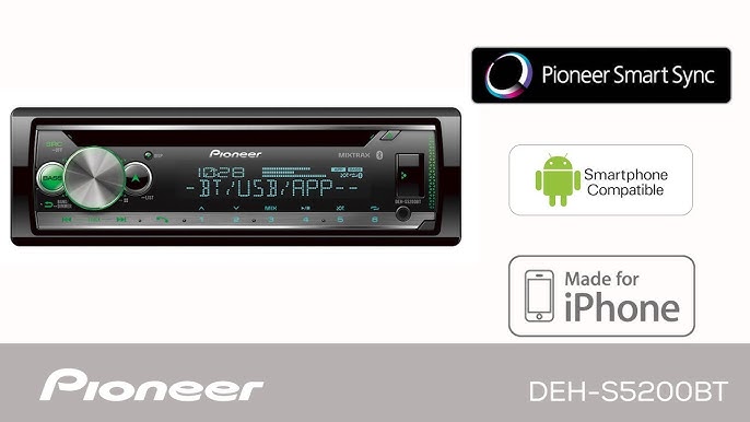 PIONEER DEH-S4200BT CD USB AUX BLUETOOTH CAR STEREO SINGLE DIN RADIO  RECEIVER