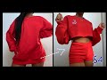 UPCYLING MEN’S SWEATER INTO 2 PIECE SET | easy diy thrift flip