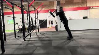Double Arm Landmine Push Press
