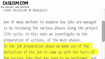 The Project Life Cycle: Planning Case Solution & Analysis Caseism.com