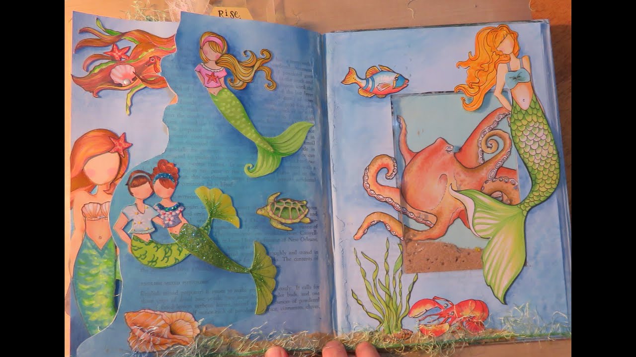 Julie Nutting Paper Doll Altered Book Project SERIES 2 VIDEO #7 Shadow Box