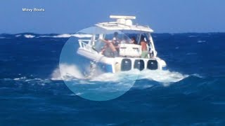 Boaters in South Florida seen dumping trash into ocean